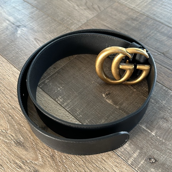 Gucci 2015 re-edition Marmont wide GG buckle belt size 80 - Picture 3 of 8